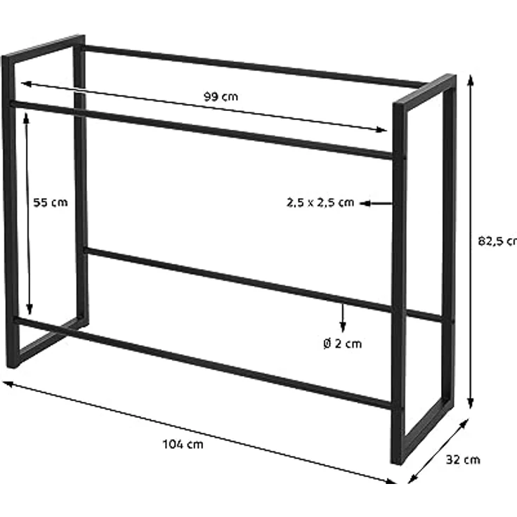 ML-DESIGN Standregal Getränkekistenregal Kistenhalter Kistenregal Getränkeregal für Kisten, 1-tlg, Kastenständer für 6 Kisten stabiles Standregal freistehend Stahl – Bild 4