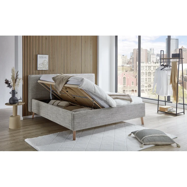 Polsterbett >Riva mit BK< Liegefläche 180x200 cm, Toffee, Stellmaß: 205x112x216cm (BxHxT) – Bild 2