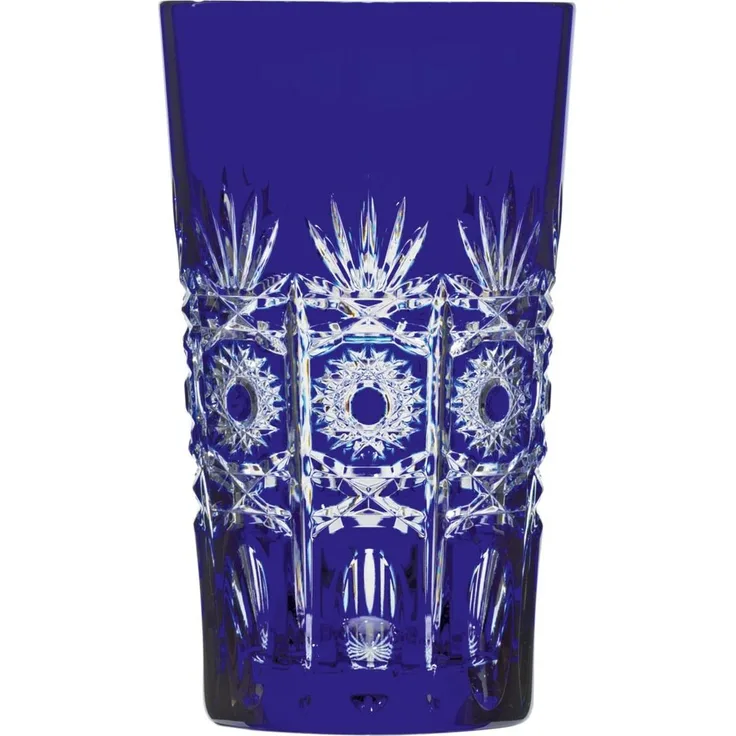 Longdrinkglas Kristall Dresden kobalt (14 cm)