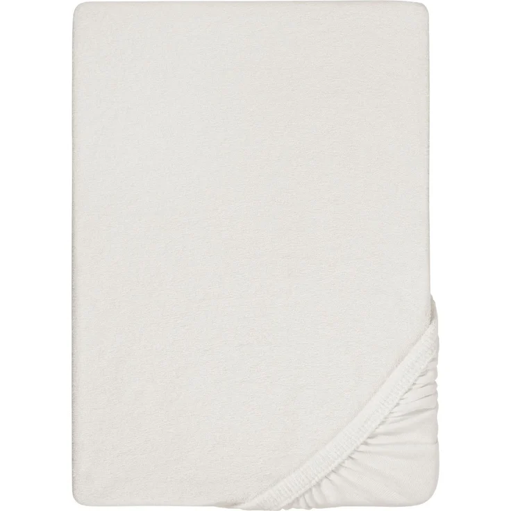 biberna Frottee-Stretch-Spannbetttuch 0012344, grau, 1x 90x190 cm - 100x200 cm – Bild 5