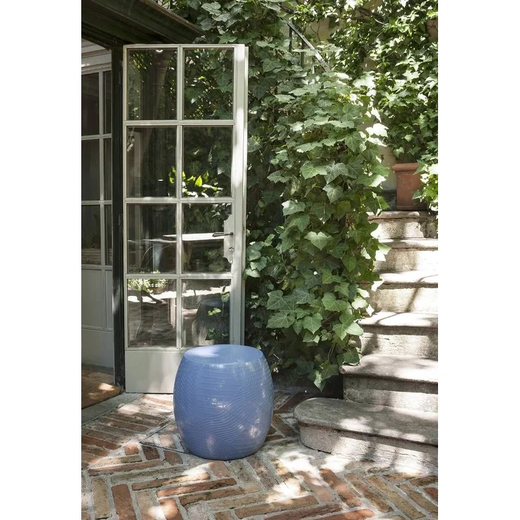 Kartell Hocker Roy, thermoplastisches Technopolymer, Blau, 45 x 43 x 45 cm – Bild 5