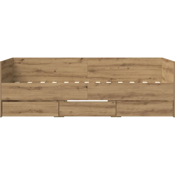 vidaXL Tagesbett mit Schubladen Kunsthandwerk Eiche Holzwerkstoff 3429636 – Bild 5