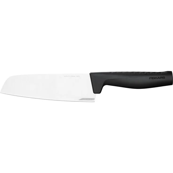 Fiskars 'Hard Edge' Santokumesser, Edelstahl schwarz, 16 cm