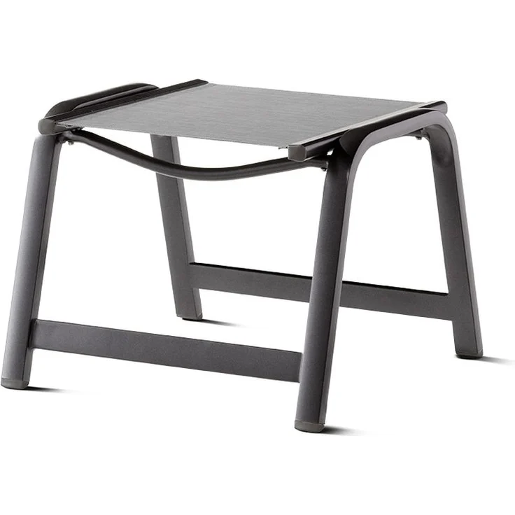 Hocker >Royal< in Hellgrau, Kunstfasergewebe - 56x44x57cm (BxHxT) – Bild 1