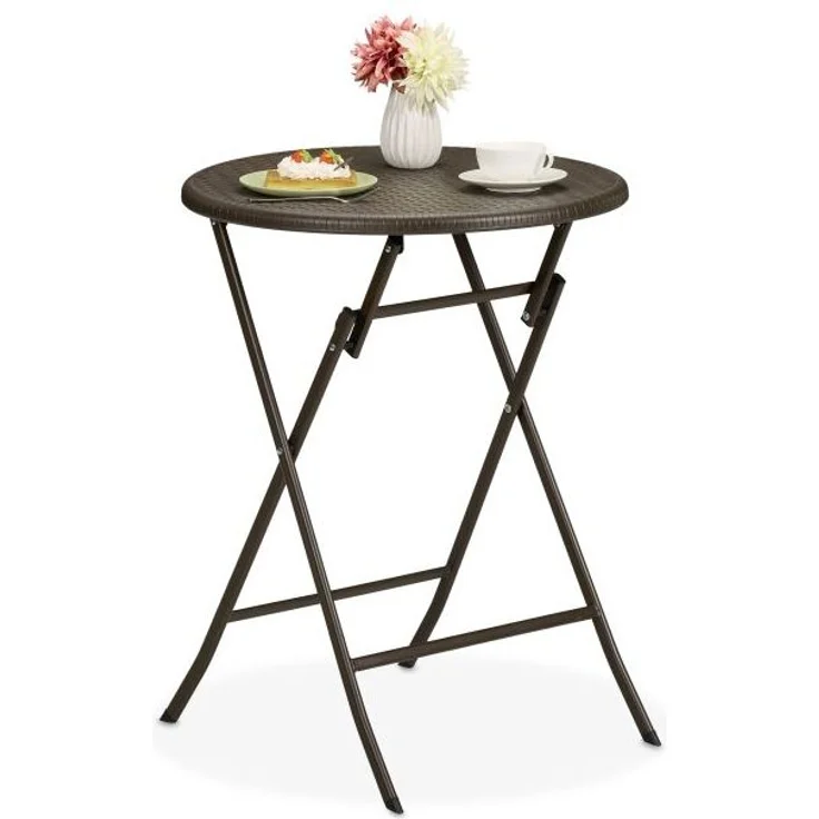 Runder Gartentisch in Rattan-Optik – Bild 1