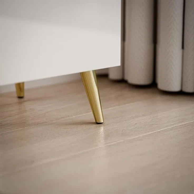 Lookway Lowboard AURORA auf Beinen TV-Schrank in Weiß / Weiß hochglanz, Breite 180 cm – Bild 6