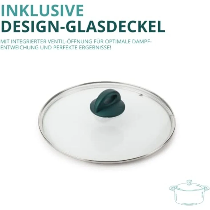 Genius Kochtopf Cerafit Fusion Topf 20cm, Edelstahl 18/0, Antihaftbeschichtung, induktionsgeeignet, spühlmaschinengeeignet – Bild 5