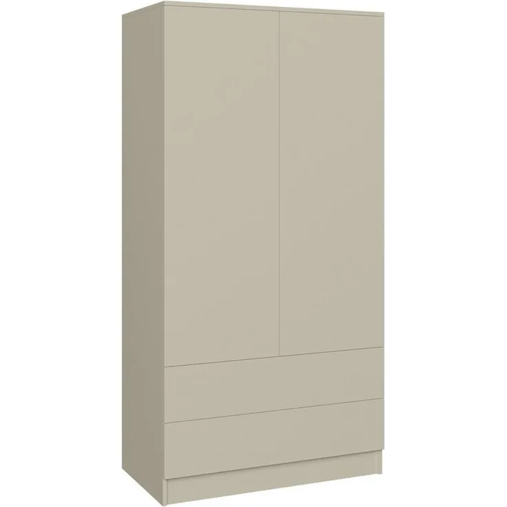 Beautysofa Kleiderschrank Zweitüriger mit Drehtürenschrank LOOK (Breite: 90 cm, Modernes TIP-ON Öffnungssystem (griffloses Öffnen möglich) Erhältlich mit oder ohne Schubladen