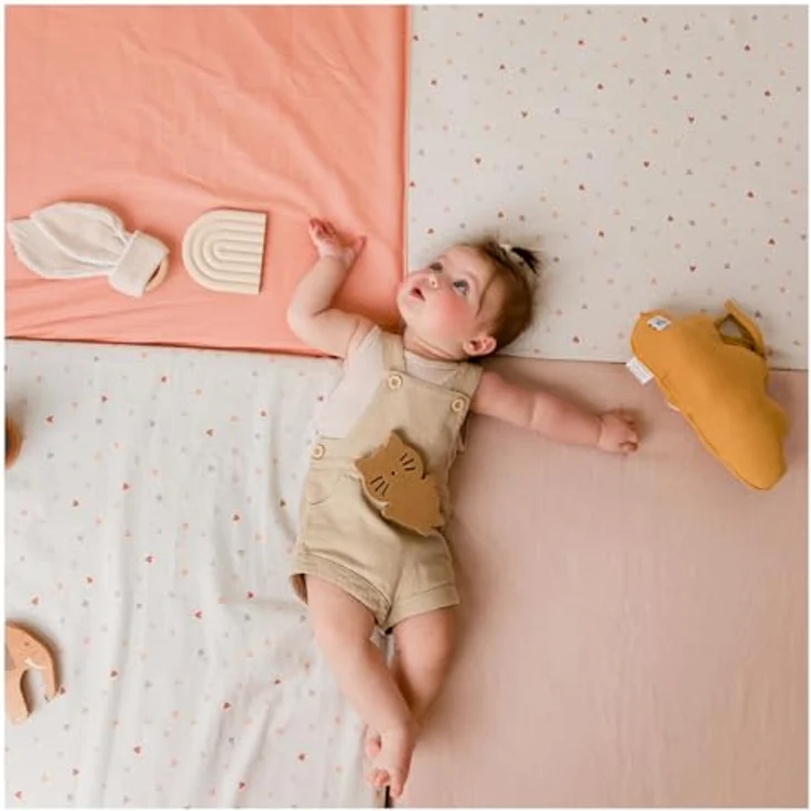 TINÉO - Krabbeldecke – Aktivitätsmatte – Spielteppich für Babys – Motorikmatte – Bodenmatte für Babys – Multifunktional 3-in-1 – 120 x 120 cm – Bild 2
