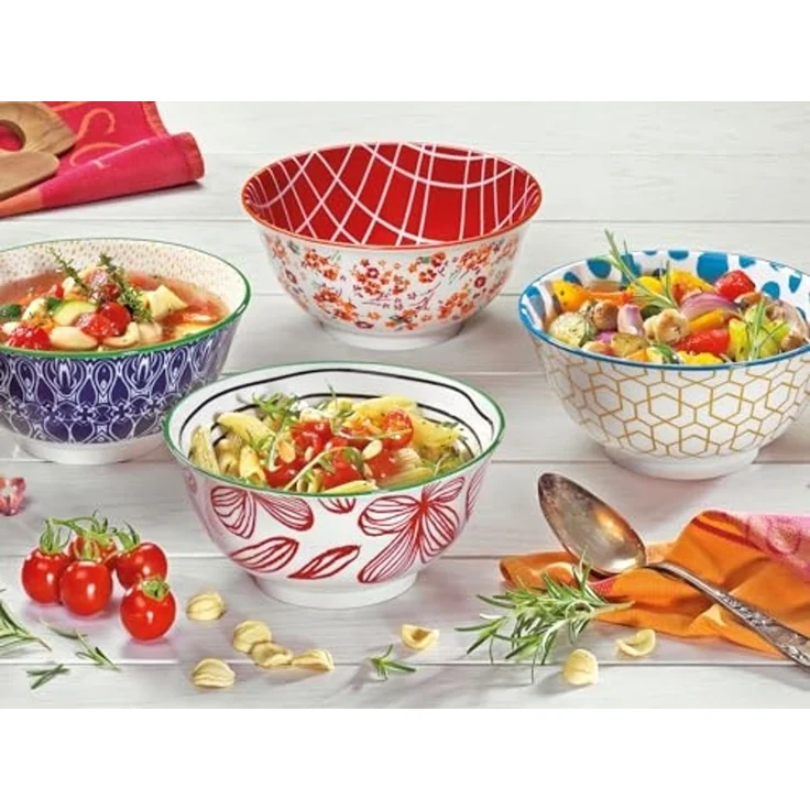 Bowl Schüssel Dessert-Schale Müslischale Ø18cm cilio AMICI Blumen 107838 – Bild 2