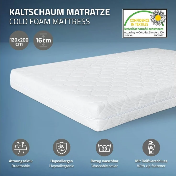ML-DESIGN Spielbett Hausbett Kinderbett inkl. Lattenrost kreativ Bodenbett für Kinder, Abenteuerbett mit Matratze H-16 cm 120x200cm Holzbett Bettgestell – Bild 3