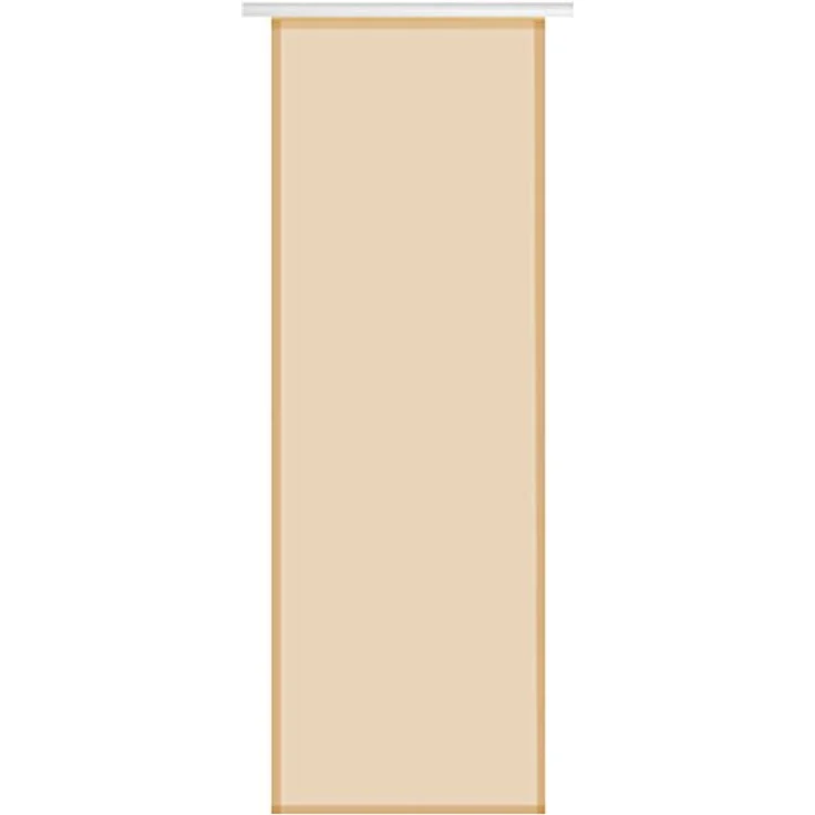 Transparenter Flächenvorhang Voile 60x245 cm wahlweise mit und ohne Technik, schlichte und stilvolle Fensterdekoration in vielen verschiedenen Farben erhältlich (beige - nude / mit Technik) – Bild 2