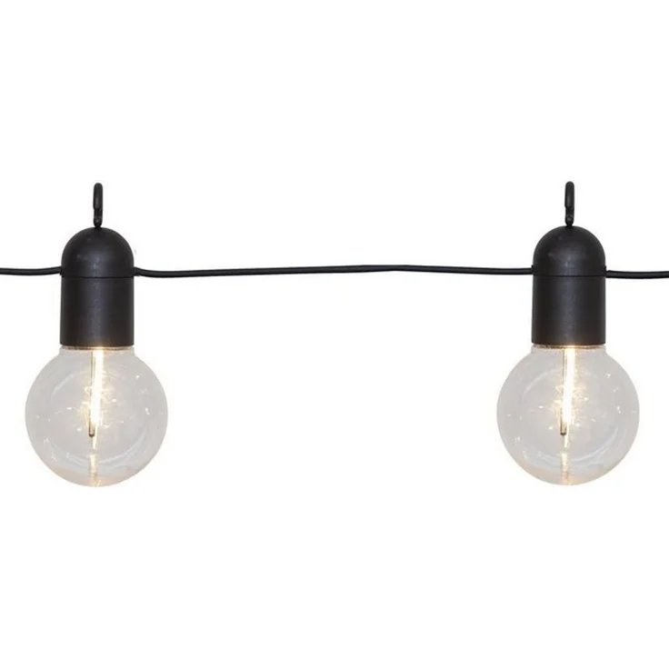 Outdoor-Lichterkette ,Fiesta' mit Batterie + Timer, 10 klare LED Glühbirnen, warmweiß, L 360cm – Bild 4