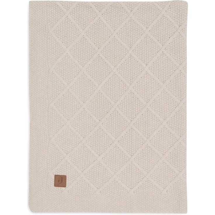 Jollein Check Knit Babydecke - 100 x 150 cm - Oatm – Bild 1