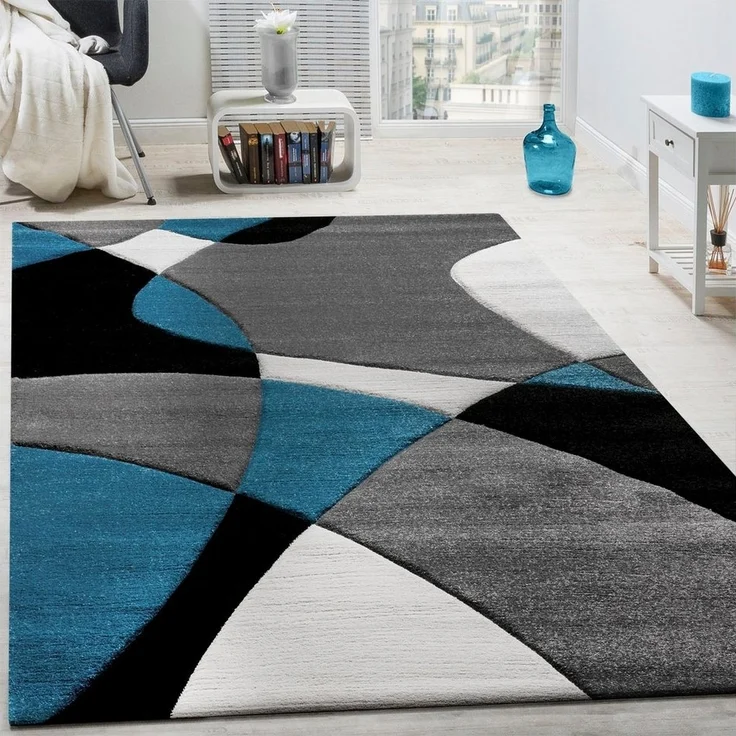 Paco Home Teppich Diamond 664, rechteckig, Höhe: 18 mm, 3D-Design, Kurzflor, 3D-Design, modernes geometrisches Muster – Bild 5
