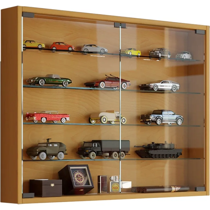 VCM Wandvitrine Mandosa 912949 Buche H. 60 x B. 80 x T. 10 cm