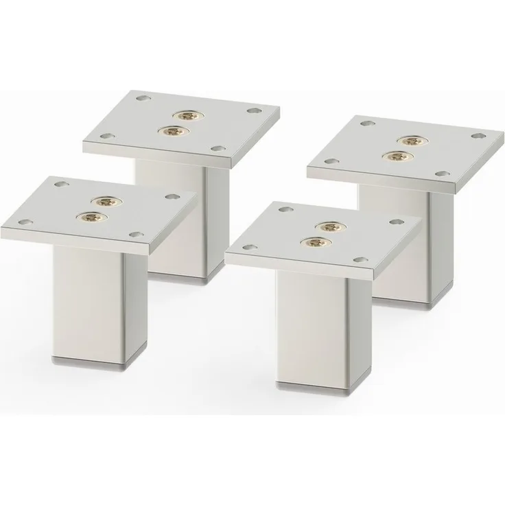 sossai® Möbelfuß Aluminium Möbelfüße, (4-St)