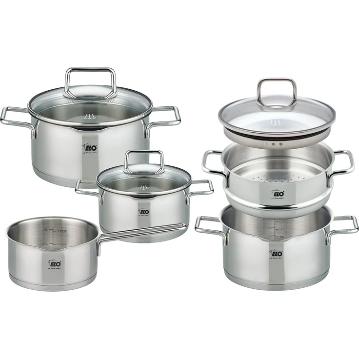 Topf-Set SMART STEAM LBH 50x26x25 cm silber Kochtopf Suppentopf Töpfe Universaltopf Topf – Bild 1