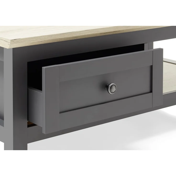 Couchtisch >Bocage< in San Remo, anthrazit, Holzwerkstoff - 114x43x60cm (BxHxT) – Bild 5