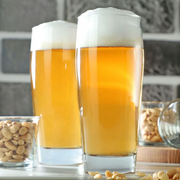 KADAX Bierkrug, 510 ml, Glas, hohes Glas-Set, Becher, 8 Stück – Bild 6