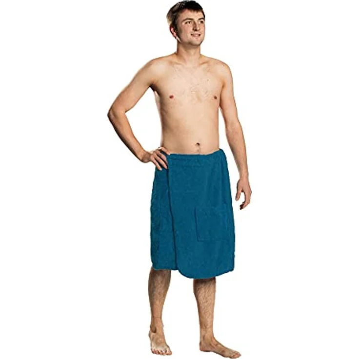 Lanudo Saunatuch Lanudo® Herren Saunakilt Pure Line, 100% Baumwolle, 400g/m, antibakter – Bild 2