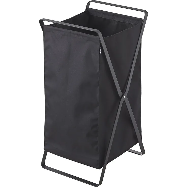 Yamazaki Faltbarer Wäschekorb schwarz Tower - L30 cm - Schwarz