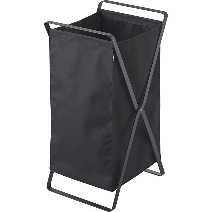 Yamazaki Faltbarer Wäschekorb schwarz Tower - L30 cm - Schwarz – Bild 1