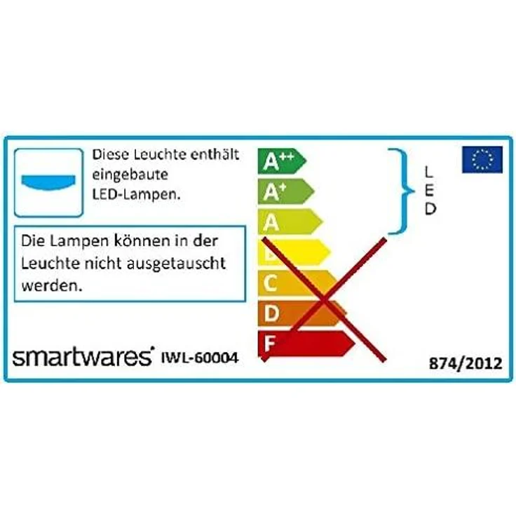 Moderne 12 Watt LED Deckenleuchte fürs Bad aus gebürstetem Stahl & Glas, IP44 – Bild 17