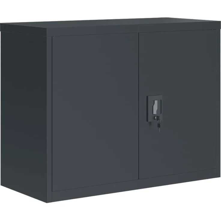 vidaXL Aktenschrank Anthrazit 90x40x110 cm Stahl 3188328 – Bild 6