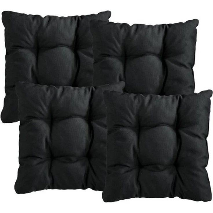 XDREAM Stuhlkissen Sitzkissen Set (2er & 4er) für Stühle und Bänke, robuste Polsterauflage für indoor und outdoor, 38x38x6 cm – Bild 4