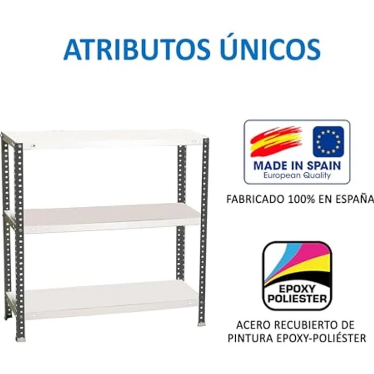 Simonrack Schwerlastregal, Lagerregal, 100 x 100 x 30 Metallregal, Kellerregal, Biegestelle 100 kg, 3 Fachböden, Anthrazit/Weiss - Comfort – Bild 7