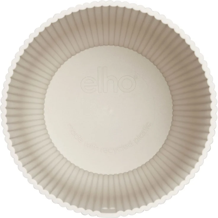 Elho Blumentopf Vibes Fold Kunststoff leinenweiß Ø 18 x 17 cm – Bild 4