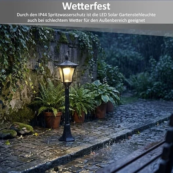 Northpoint LED Gartenleuchte LED 3in1 Solar Gartenlaterne Bewegungs- u. Dämmerungssensor – Bild 4