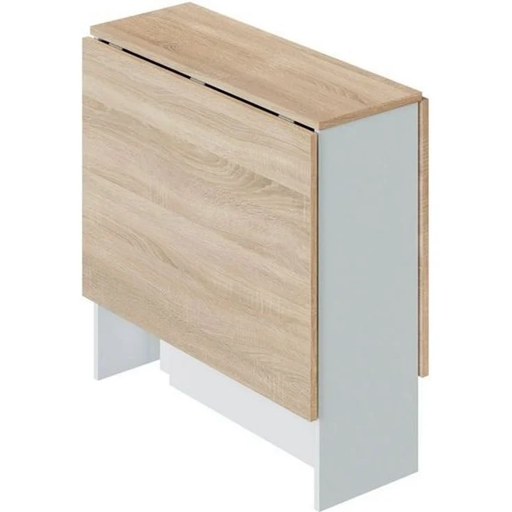 habeig Küchentisch Falttisch Küchentisch Klapptisch weiß Eiche 140x77cm, Länge variabel von 31 - 140 cm – Bild 2
