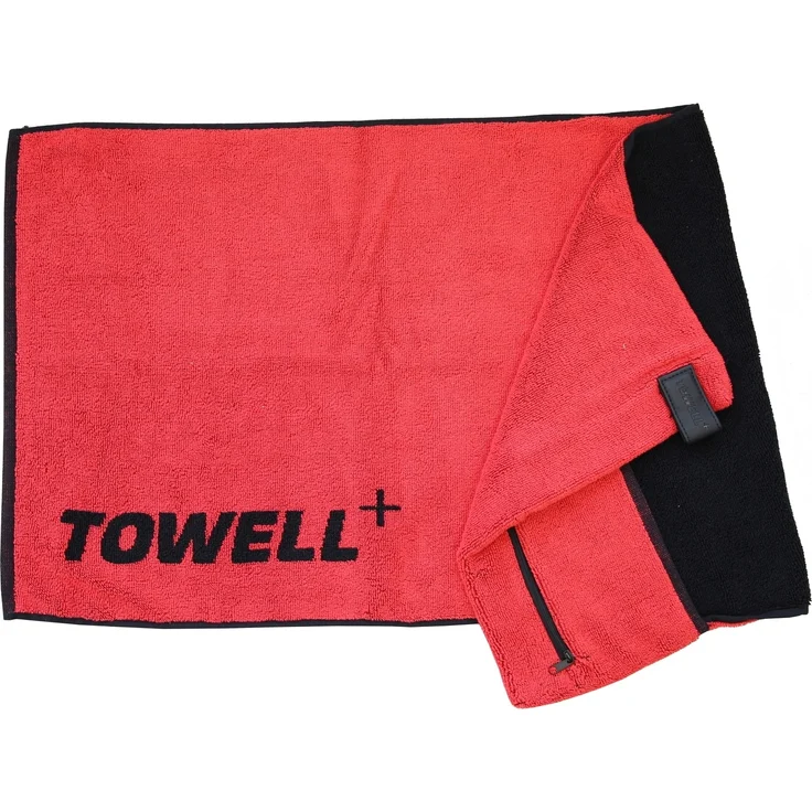 Stryve | Towell + | Sporthandtuch mit Tasche & Magnetclip | bekannt aus Die Höhle der Löwen | rot/schwarz – Bild 6