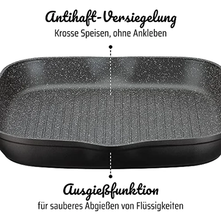GSW Pfannen-Set Gourmet Granit 3teilig – Bild 5