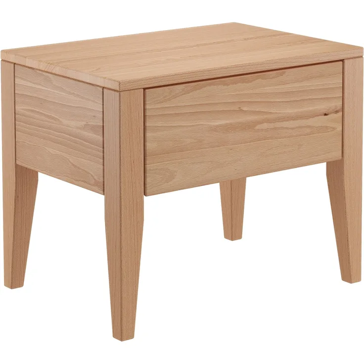 Nachttisch Buche massiv konische Form mit Schublade 90.20-K44