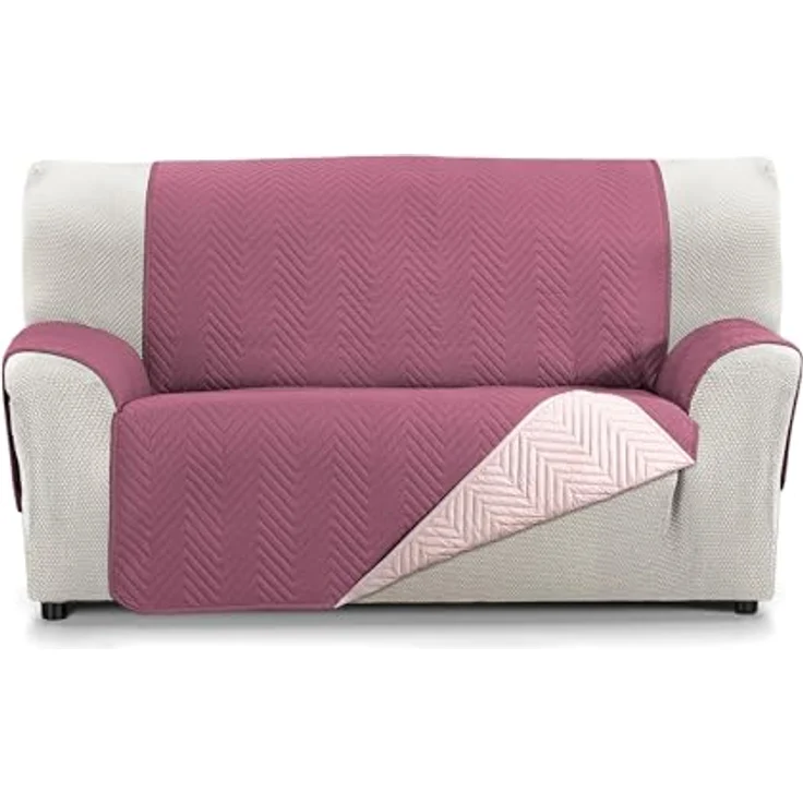 Martina Home Milano 2-Sitzer-Sofabezug – Aubergine/Lachs – Bild 2