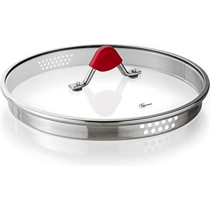 Genius - Steelfit Edelstahl Pfanne mit Glasdeckel Ø 24cm – Bild 4