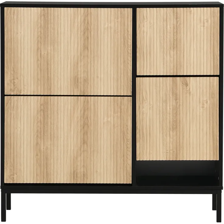 Schuhschrank, Schuhkipper, Schuhregal mit Sitzfläche, Sideboard, Mehrzweckschrank, schmal – Bild 7