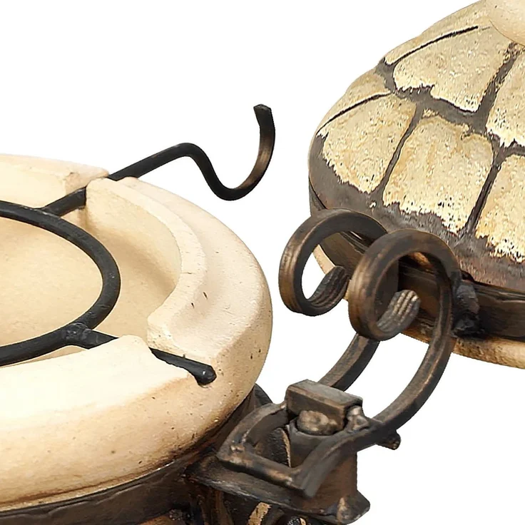 Tandoor Venedig aus Ton mit Zubehör 7-teiliges Set – Bild 4