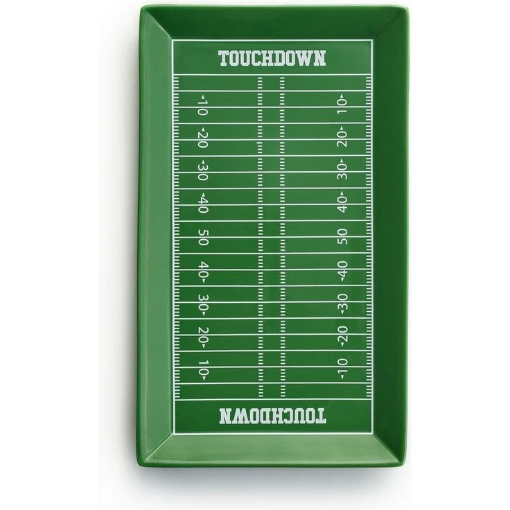 40YARDS Teller American Football Spielfeld Teller / Servierplatte für Burger, Pommes, (1 St), Handgefertigt aus Keramik – Bild 5