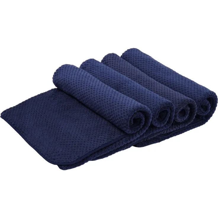 OTTO home Handtücher Parris, diverse Größen, ideal als Sporthandtuch, Reisehandtuch, Microfaser (6-St), sehr leicht, kompakt, schnelltrocknend, Mikrofaser, mit Waffelmuster