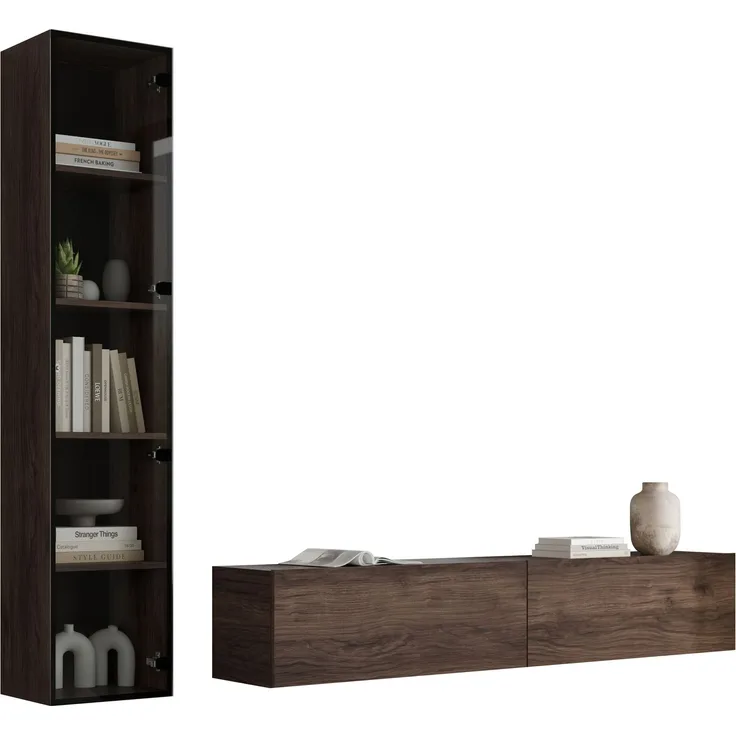 Mirjan24 Wohnzimmer-Set Gevto Bis II (Farbe: Nuss Warmia)