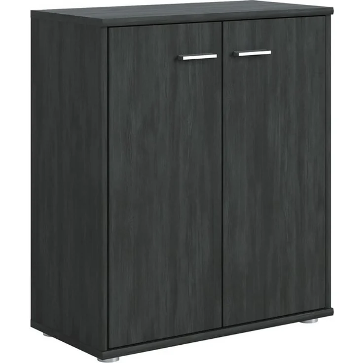 CARO-Möbel Highboard TOMMY, Kommode Sideboard Schrank in verschiedenen Farben 2 Türen Wohnzimmer A – Bild 4