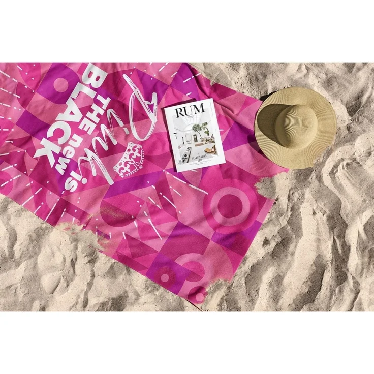 Mijolnir 'Pink is The New Black 90' Strandtuch, Mehrfarbig, 90 x 150 cm – Bild 5