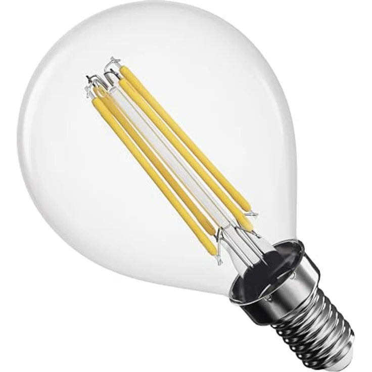 EMOS LED Lampe Edison MiniGlobe, 3,4W, E14 Sockel, 470 lm warmweiß 2700 K, 25000 h Lebensdauer, CRI > 80, 360° Abstrahlwinkel – Bild 2