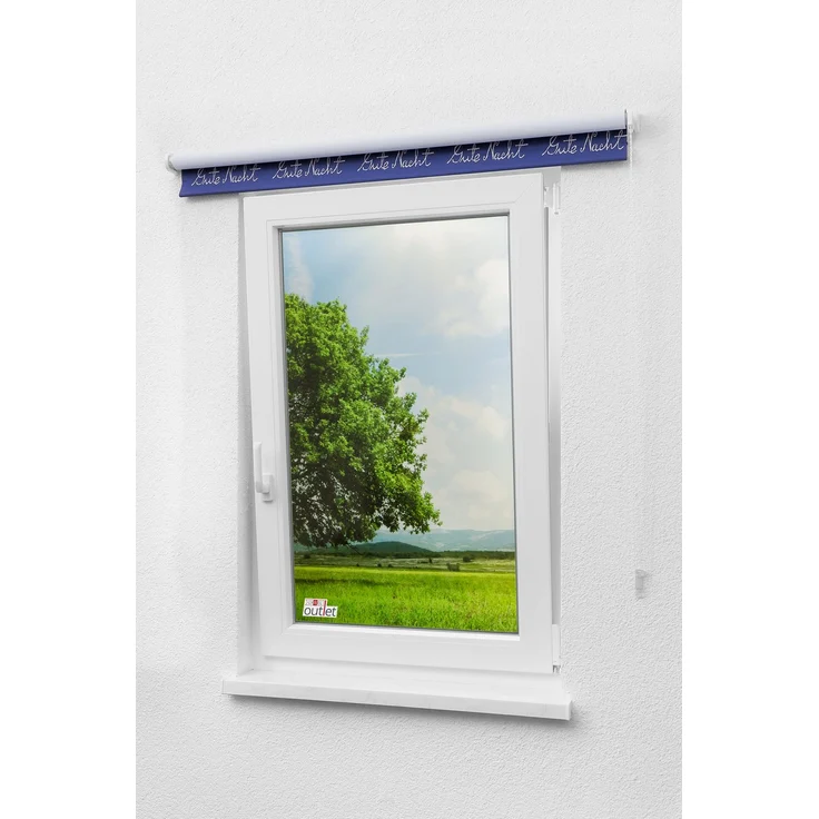 Lysel Outlet - Verdunkelungsrollo Gute Nacht, (B x H) 82cm x 175cm in blau/dunkelblau – Bild 5