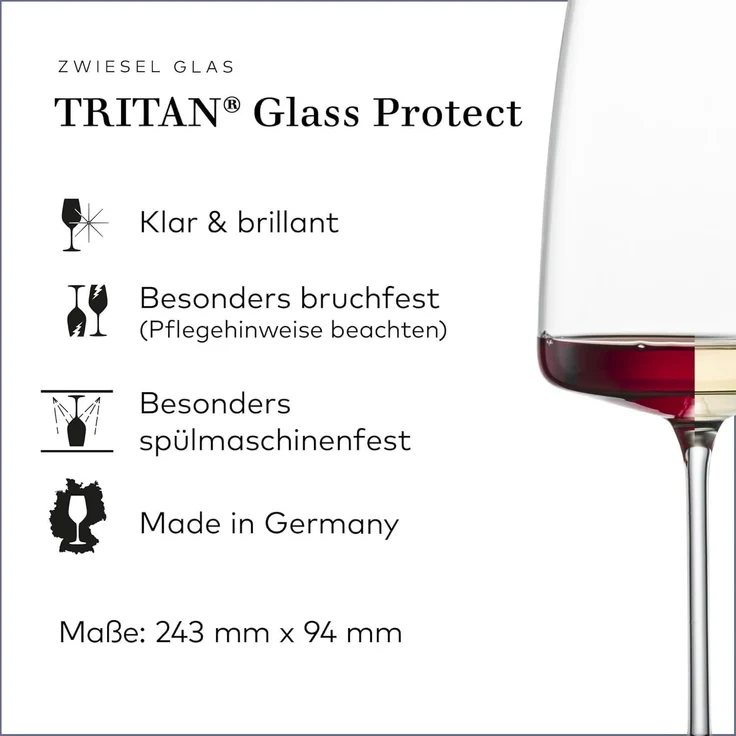 Zwiesel Glas VIVID SENSES kraftvoll & würzig Weinglas 2er Set – Bild 11