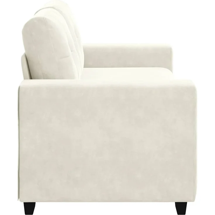 vidaXL Zweisitzer-Sofa Creme 180x77x82 cm Samt 4105130 – Bild 5